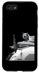 Coque pour iPhone SE (2020) / 7 / 8 Chat assis sur la moto Hasselblad 501cm 907x et x2d