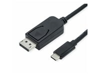 Roline 11.04.5837, 3 M, Displayport, Usb Type-C, Hankoppling, Hankoppling, Rak