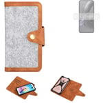 Felt Case for Motorola Edge 30 Neo Cover light grey