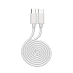 60W USB C till USB C-kabel - 1 meter för ZTE A41 5G, 3.1A PD snabbladdningskabel Vit