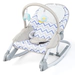 2-In-1 Baby Rocker Folding Toddler Bouncer Portable Infant Rocking Chair