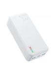 Joyroom Power Bank Dazzling 22.5W 30000mAh JR-QP196 (white) Powerbank - Hvid - 30000 mAh