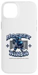 Coque pour iPhone 14 Plus Joueur ninja de hockey sur glace