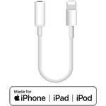 Adaptateur Prise Jack/Lightning pour IPHONE 7 Audio 3.5mm Cable Rallonge Ecouteur APPLE