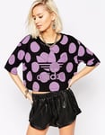 Adidas Pharrell Williams Dear Baes Women's T Shirt Ladies Purple Dot Top AI0802