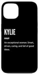 Coque pour iPhone 13 Kylie Gifts Nom une femme exceptionnelle