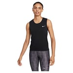 Nike DF Run Dvn Debardeurs Vest Women's, Black/Bright Crimson/Reflective Silv, S