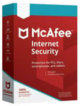 McAfee Internet Security (1 år / 3 enheter) Siste versjon + gratis oppdateringer