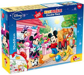 Lisciani- Mickey & Friends Puzzle Recto/Verso 150 Pieces – MICKEY-48328, 48328, Blanc