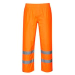 Portwest H441 Waterproof Hi Vis Reflective Safety Rain Pants Orange, X-Large