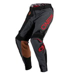 O'NEAL | Motocross | Moto Enduro | Matériaux durables, Tissus Denier Respirants, Protection Contre la Chaleur de la Peau | Pantalon Prodigy Five Zero | Noir Neon Red | Taille 32/48