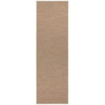 BT Carpet Nature 500 Flat Woven Runner Beige Terracotta Size 80 x 450 cm Suitable for Indoor and Outdoor Use (100% Polypropylene, UV and Moisture Resistant, Suitable for Underfloor Heating