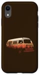 Coque pour iPhone XR Van Silhouette Coucher de soleil orange