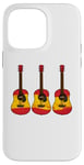 iPhone 14 Pro Max Acoustic Guitar Spanish Flag Guitarist Musician Spain Case