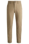 BOSS Mens Chino Tapered Tapered-fit Chinos in Stretch-Cotton Satin