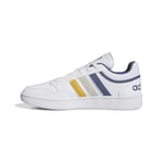 adidas Homme Hoops 3.0 Low Classic Vintage Shoes Chaussures, FTWR White/Crew Yellow/Putty Grey, 48 EU