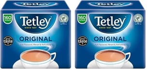 Tetley Everyday Original Tea, 160 Tea Bags Total (Pack of 2)