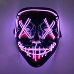 2024 Halloween Wireless Rave Party Mask Decor LED Purge Mask Neon Light Hehkuva Karnevaaliin Pimeä Yö