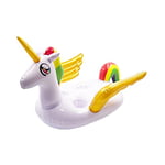 Fondosub Dessous de Verre Licorne Gonflable Adulte Unisexe, Adulte Unisexe, 89601, Blanc, 48x38 cms