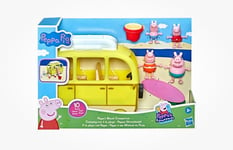 New Peppa Pig Beach Campervan Playset w/ 4 Figures - Peppa's Adventures