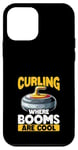 Coque pour iPhone 12 mini Le curling là où les balais sont cool