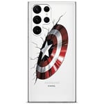 ERT GROUP Coque de téléphone Portable pour Samsung S22 Ultra Original et sous Licence Officielle Marvel Motif Captain America 023 Parfaitement adapté à la Forme du téléphone Portable, partiel imprimé