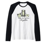 Gone But Never Forgotten Funny Old Movie VHS Disk Tape TV Raglan Baseball Tee