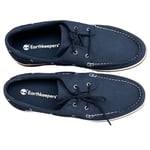 Lace Up Navy Mens Shoes UK 11 Navy Blue Timberland Canvas Shoes