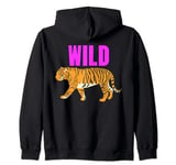 Wild Child Animal RIghts,Animal Leopard Cats Kittens,Zoos Zip Hoodie