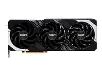 Palit Geforce Rtx 4080 Super Gamingpro - Grafikkort - Nvidia Geforce Rtx 4080 Super - 16 Gb Gddr6x - Pcie 4.0 - Hdmi, 3 X Displayport - Jernsvart, Sølvgrå