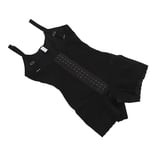 (XL)Thigh Slimmer Bodysuit Shaper Lace Stitching Hook And Eye Closure XAA