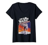 Star Wars The Empire Strikes Back AT-AT Poster T-Shirt avec Col en V