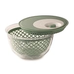 Snips Spin & Serve, Salad Spinner, 4 LT, Green, Made in Italy BPA Free, PP+SAN