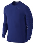 Nike DF Miler LS Herre, Deep Royal Blue/Reflective - XL