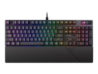 Asus Rog Strix Scope Ii Rx - Tastatur - 100% - Full Size - Backlit - Usb - Tastsvitsj: Rog Rx Red Optisk Mekanisk - Svart