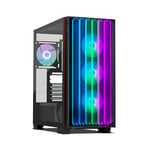 Yeyian Boîte de Jeu Mirage X PC | Tour complète | Châssis 1,0 mm | Alimentations ATX 2, 3 | Panneau latéral en Verre trempé | Refroidisseur de processeur jusqu'à 180 mm | GPU jusqu'à 420 mm