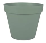 Pot rond polypropylène EDA Toscane vert laurier Ø 47,5 x h.39 cm