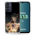 Cokitec Coque Renforcée pour Samsung Galaxy A15 4G / 5G Manga One Piece Ace Noir