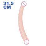 AUCUNE Sextoy,Double gode réaliste en forme de U, jouets sexuels anaux pour femmes, Masturbateur lesbienne - Type S335 Flesh 3cm