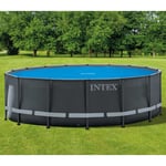 Intex - Couverture solaire de piscine ronde 488 cm Bleu