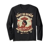 LOST IN SPACE AND WILD WEST sci-fi Alien abduction space Long Sleeve T-Shirt