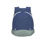 LÄSSIG Small Children's Backpack for Nursery, Children's Bag, Crib Backpack with Chest Strap, 20 x 9.5 x 24 cm, 3.5 L/Tiny Backpack, blue, Länge 20 Zentimeter, Children's backpack