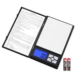 UNIWEIGH Digital Scale .1 Gram Accuracy,2kg 0.1g Kitchen Scale for Lose Weight,Portable Mini Scale Grams and oz with Tare,Backlight,LCD,Small Food Scale for Herb,Spice,Jewelry,Gold,Coffee,Meat,Cooking