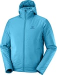 Salomon Outrack Veste chaude de trail, course à pied et randonnée, pour homme, Bleu (Barrier Reef), L