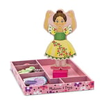 Melissa & Doug Nina Ballerina Magnetic Wooden Dress-Up Doll | Pretend Play Toy | Cognitive Skills | 3+ | Gift for Boy or Girl