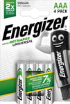 Energizer E301375700 Pre-Charged NiMH Battery Rechargeable Universal AAA 1.2 V 