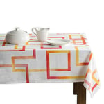 Maison d' Hermine Summer Maze Nappe 100% Coton pour Cuisine dîner Table décoration fête Mariage, fête mères Printemps/été (Rectangle, 140cm x 180cm)