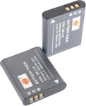 2pcs 3.7V 900mAh DB-110 Batterie de Remplacement Compatible pour Ricoh GR III,Ricoh WG-6,Ricoh G900,Ricoh G900SE Caméra