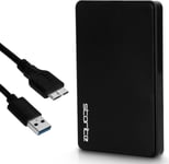 Disque Dur Externe 250 Go Hdd Usb3.0 Ultra-Rapide Et Fin Pour Sauvegarde De Données - Disque Dur Portable Compatible Pour Mac, Ordinateur Portable, Pc, Xbox, Xbox One, Ps4 (Noir)