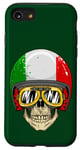 iPhone SE (2020) / 7 / 8 Made In Italy Cool Italian Flag Skull Illustration Graphic Case